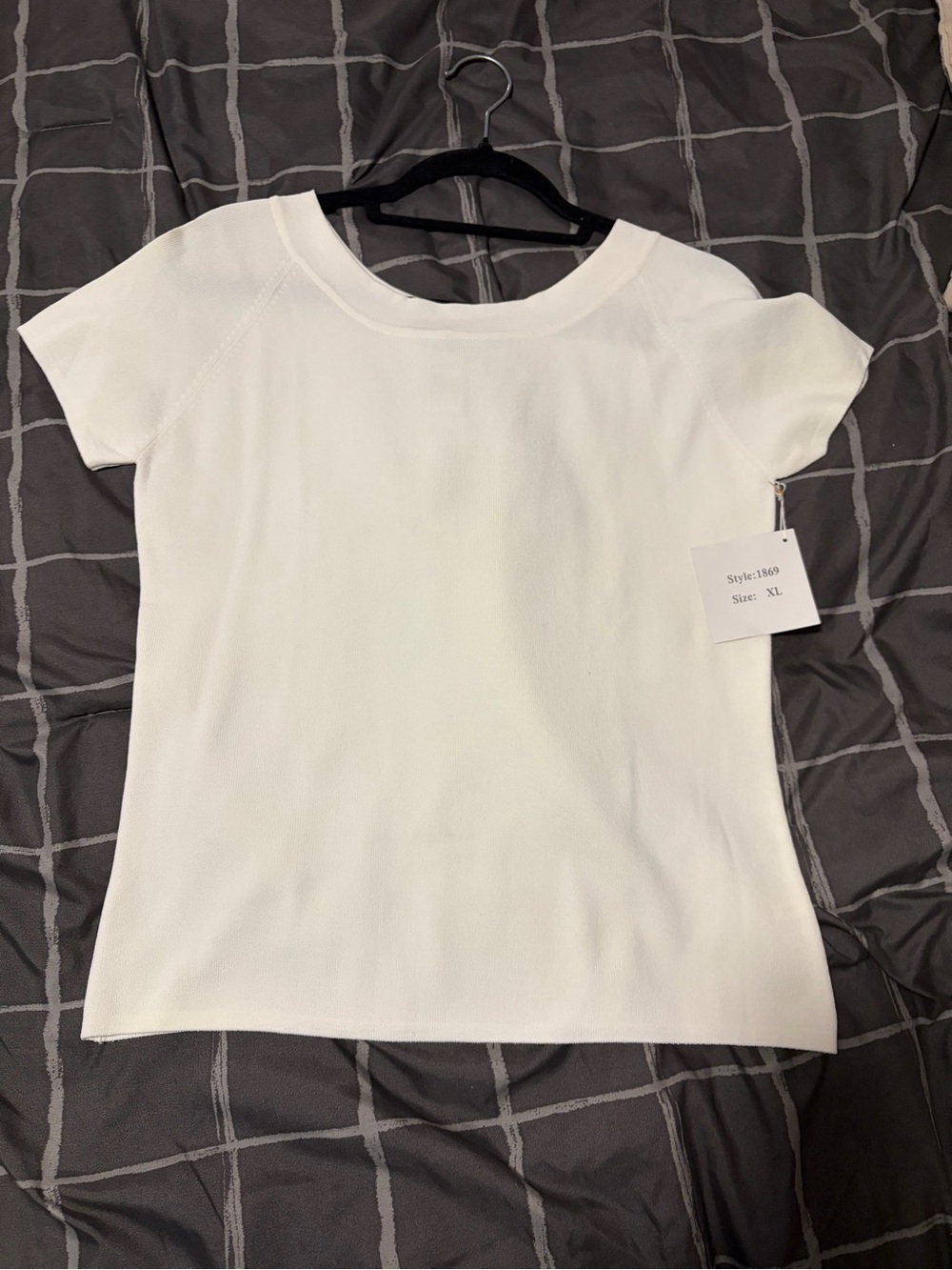 Joseph A Women's Short Sleeve Knit Top - White